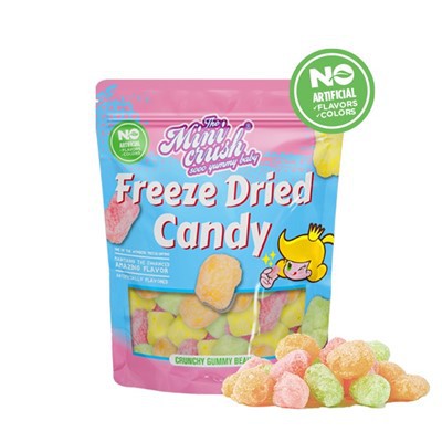 Frystþurrkaðir crunchy bears (náttúrulegur litur)