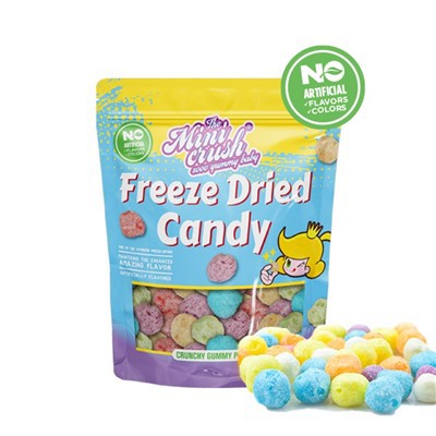 Frystþurrkaðar crunchy puffs (náttúrulegur litur)