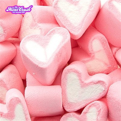 Frystið-þurrkaðir hjartalaga-marshmallows